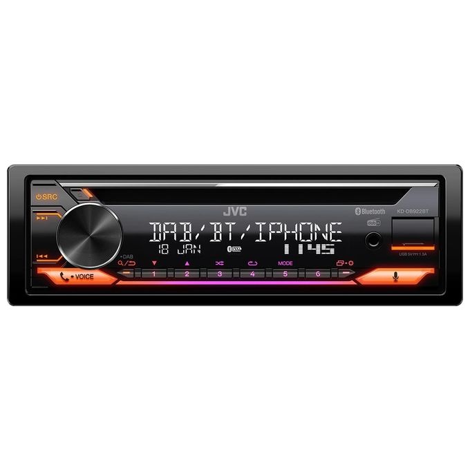 Jvc KD-DB922BT Sintolettore Nero 200W Bluetooth