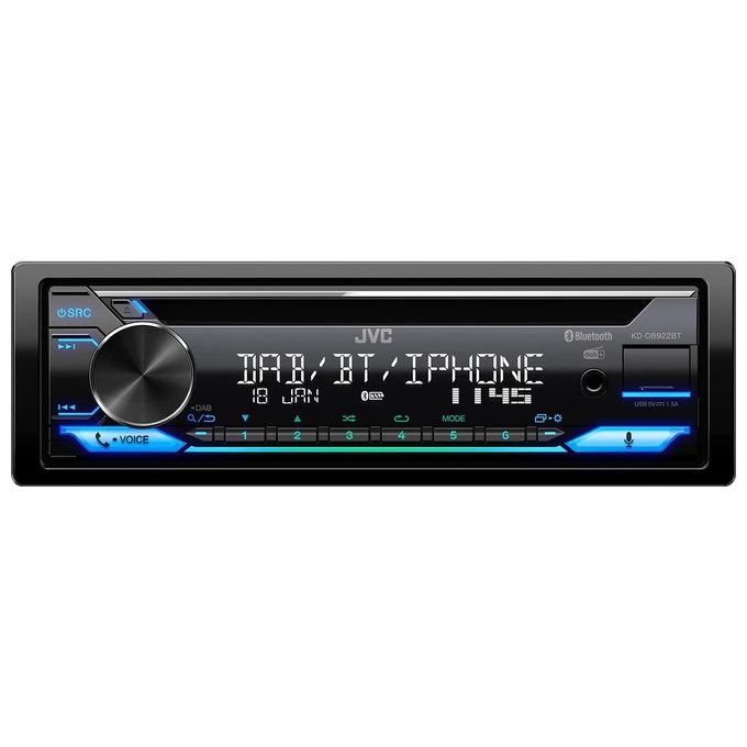 Jvc KD-DB922BT Sintolettore Nero 200W Bluetooth