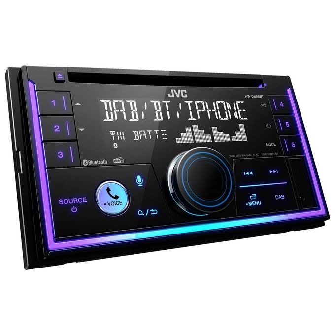 JVC KW-DB95BT Autoradio Sintolettore CD Nero 200W Bluetooth
