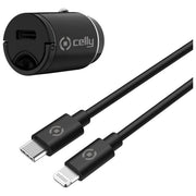 Celly Kit Usb-C Caricatore con Cavo Lightning 20W