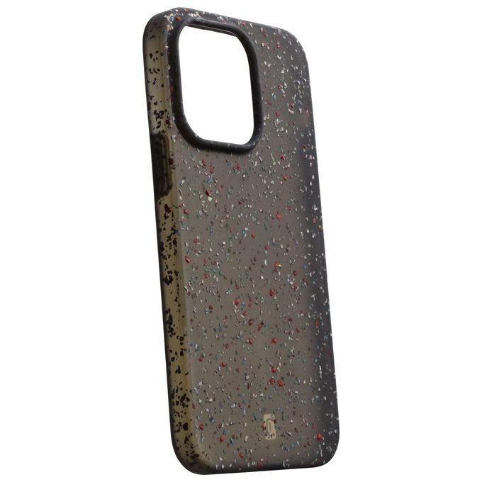 Cellular Line Cover Sensation Dots per iPhone 14 Pro in Silicone Soft-Touch Semi-Trasparente con Effetto Macchiettato Nero