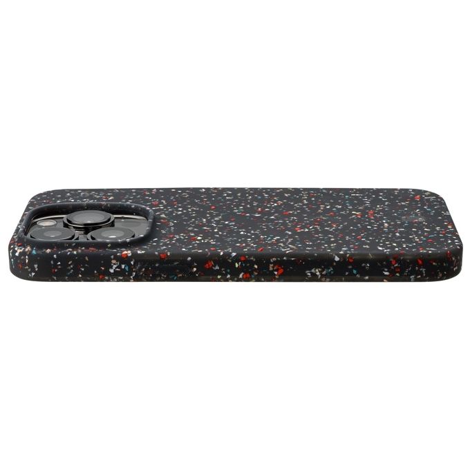 Cellular Line Cover Sensation Dots per iPhone 14 Pro in Silicone Soft-Touch Semi-Trasparente con Effetto Macchiettato Nero