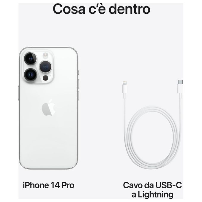 Apple iPhone 14 Pro 512Gb 6.1'' Argento Italia