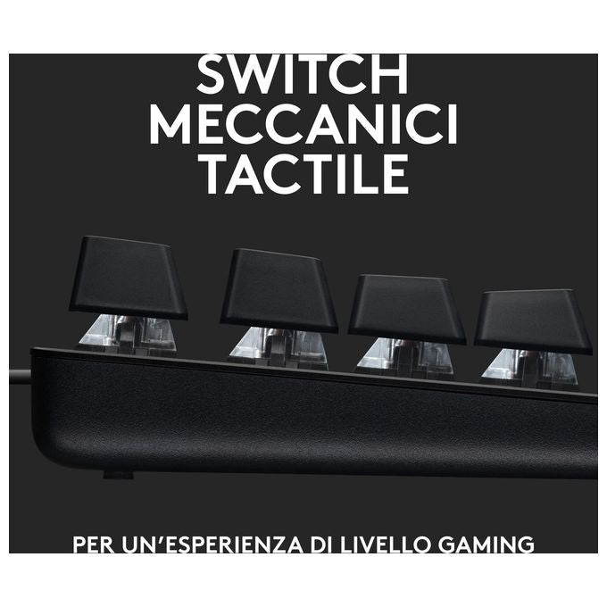 Logitech G413 TKL SE Tastiera Meccanica Gaming Tastiera Compatta Retroilluminata con Switch Meccanici Tattili Anti-Ghosting Alluminio Nero