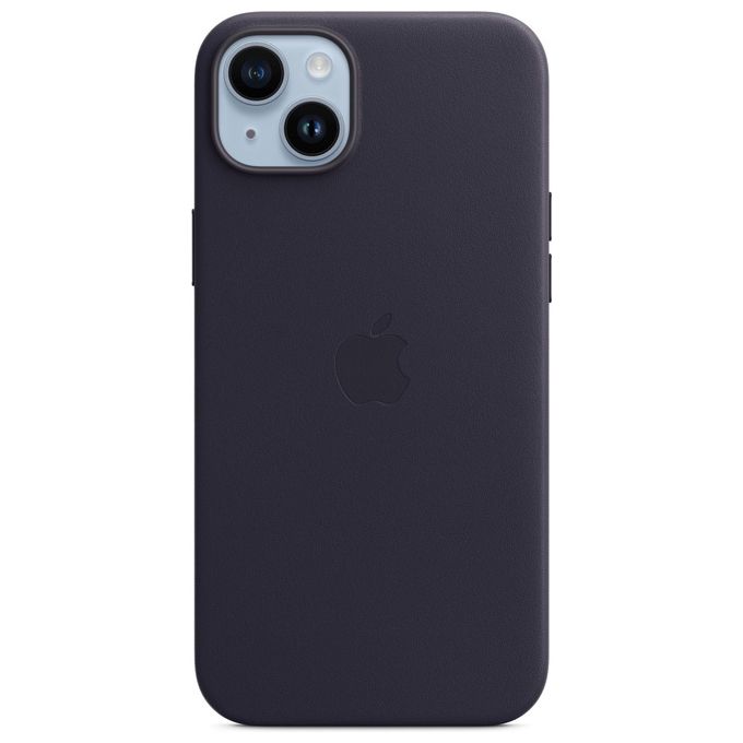 Apple Cover con MagSafe in Pelle Mezzanotte per iPhone 14 Plus