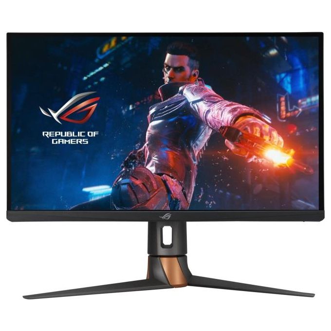 ASUS Monitor Gaming ROG Swift PG27AQN 27'', Frequenza 360Hz, Risoluzione 2560x1440 QHD, Nvidia Reflex, Ultrafast IPS, Tempo di Risposta1ms, HDR10, DP-HDMI