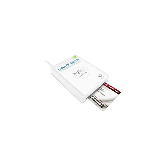 Atlantis Lettore CIE 3.0 SPID, Windows 10 11, Bianco, NFC USB