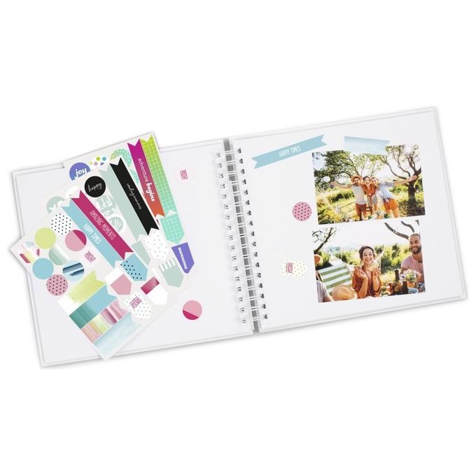 Hama Kit Creativo Album Spirale Fai da Te 28x24cm 50 Pagine