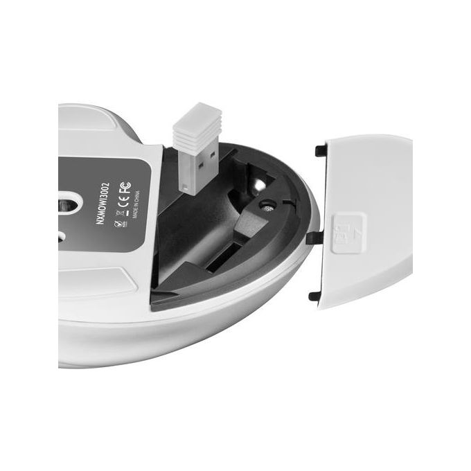 Nilox NXMOWI3002 Mouse Ergonomico Wireless Bianco