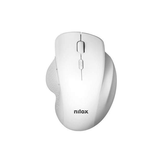 Nilox NXMOWI3002 Mouse Ergonomico Wireless Bianco