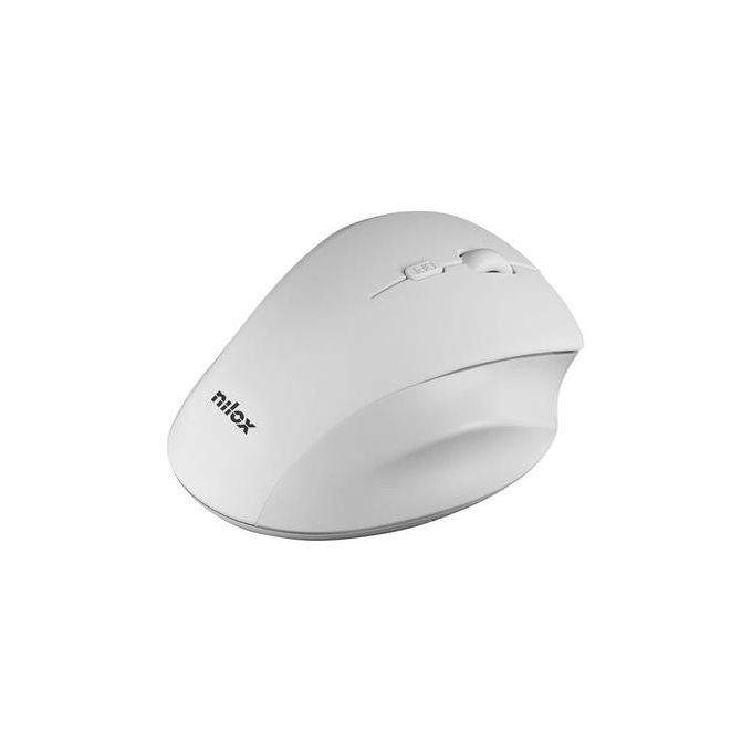 Nilox NXMOWI3002 Mouse Ergonomico Wireless Bianco