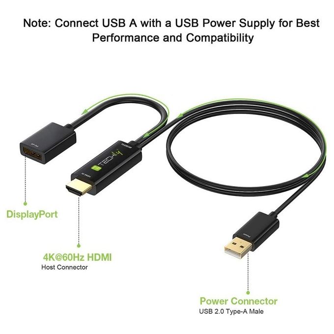 Techly Adattatore Video Techly Convertitore da Hdmi a Displayport