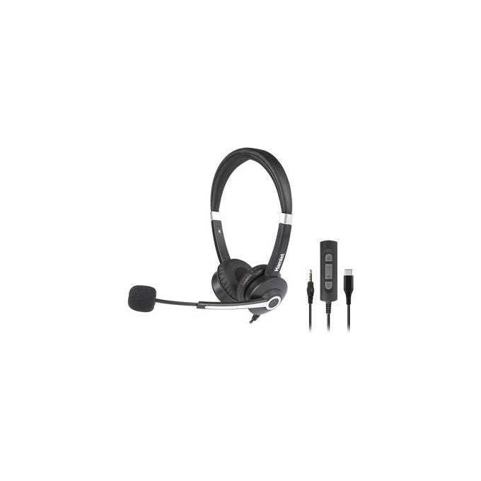 Hamlet HHEADM-CJS Cuffia Business Bi Aurale Usb-C e Jack