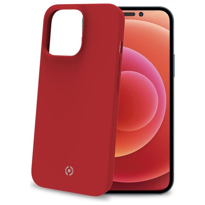Celly Cromo Cover per iPhone 14 Pro Rosso