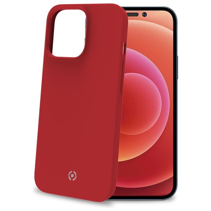 Celly Feeling Cover per iPhone 14 Pro Rosso