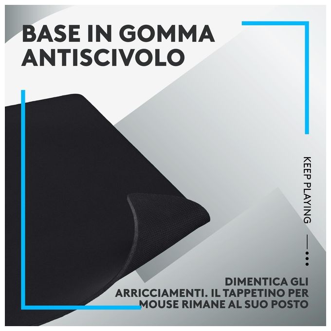 Logitech G G840 Gaming Mouse Pad XL Ottimizzato per i Sensori da Gioco Attrito Moderato Antiscivolo