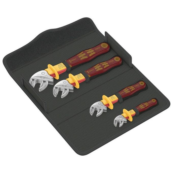 Wera 6004 Joker VDE 4 Kit 1 Assortimento Chiavi a Forchetta Autoregolabili