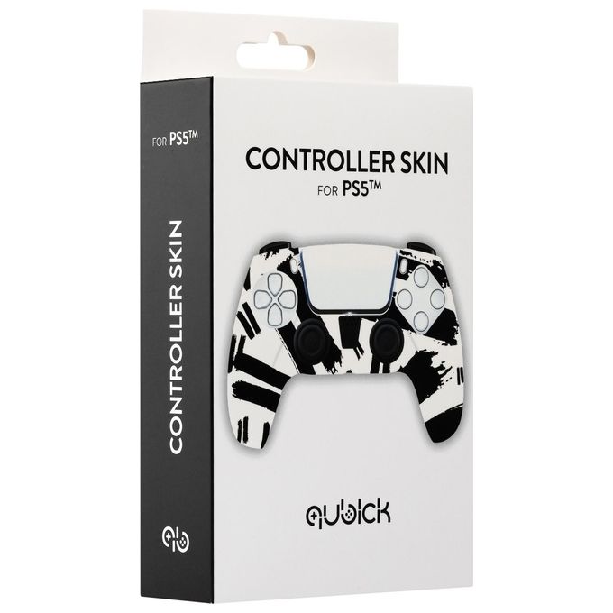 Qubick Cover Gamepad PlayStation 5 Black and White