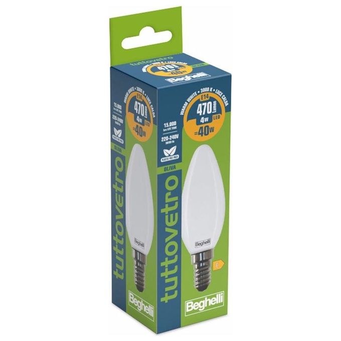 Beghelli Lampadina Led 4W Tuttovetro Led