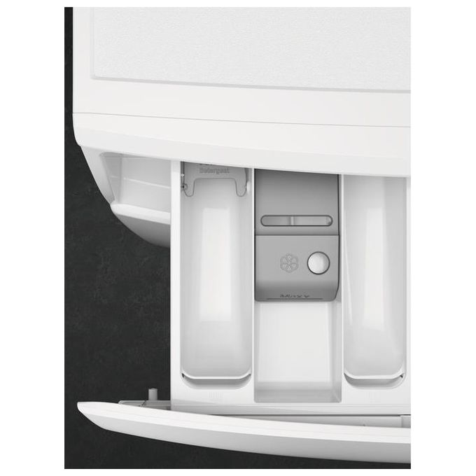 AEG Serie 7000 Pro Steam LR7D96CW Lavatrice a carica Frontale 9 Kg Classe A e 1551 giri cesto Care Drum filtro ispezionabile bianco