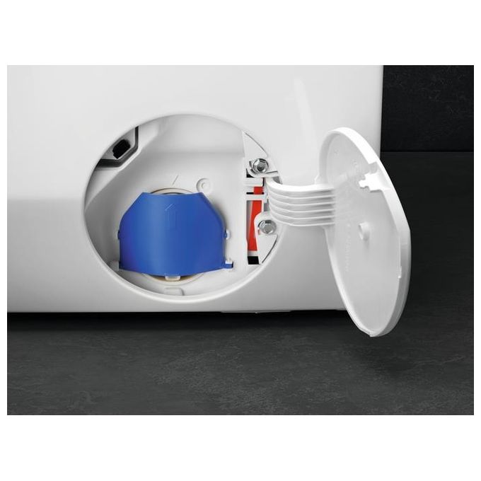 AEG Serie 7000 Pro Steam LR7D96CW Lavatrice a carica Frontale 9 Kg Classe A e 1551 giri cesto Care Drum filtro ispezionabile bianco
