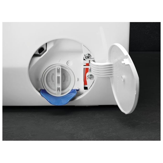 AEG Serie 7000 Pro Steam LR7D96CW Lavatrice a carica Frontale 9 Kg Classe A e 1551 giri cesto Care Drum filtro ispezionabile bianco