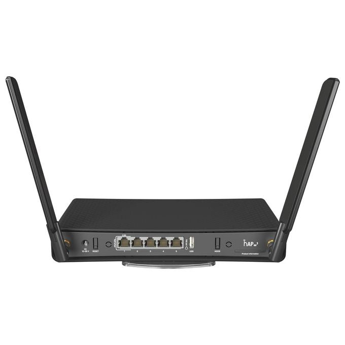 Mikrotik hAP ax³ Router Wireless Gigabit Ethernet Dual-Band 2.4 GHz-5 GHz Nero