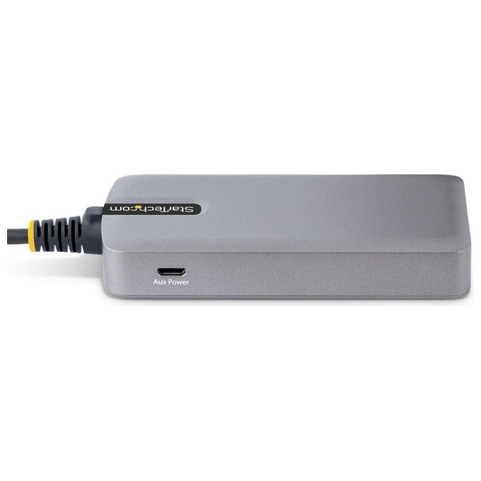Startech.com Hub Usb a 3 Porte con Ethernet con Ingresso di Alimentazione Ausiliaria Opzionale Cavo da 30cm