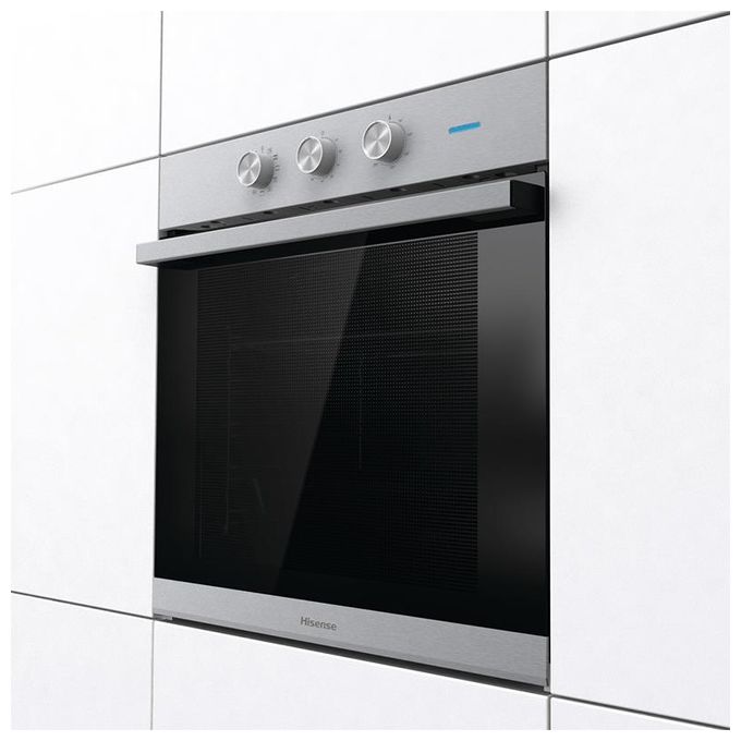Hisense BI62111AXTC – Forno elettrico da incasso 77 L, Classe A, Multifunzione 11 programmi + Funzione Pizza, (60 cm), Inox