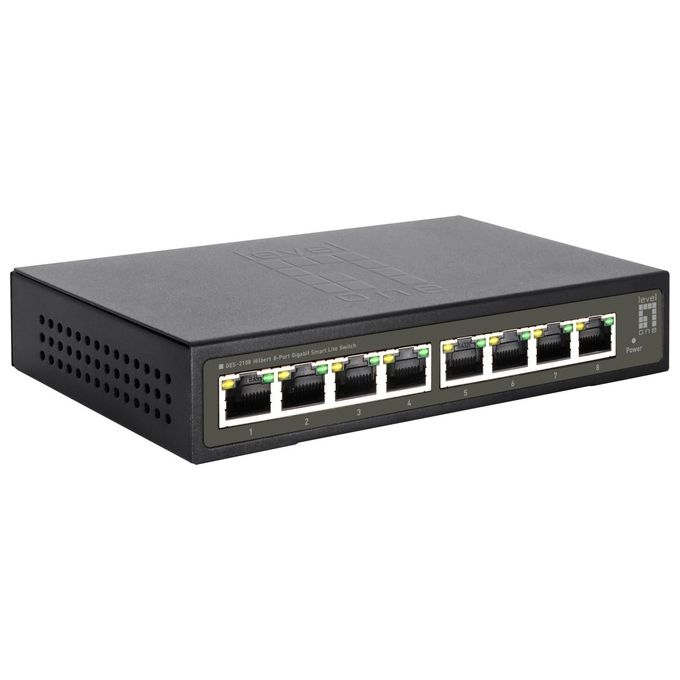 LevelOne GES-2108 Switch di Rete Gestito L2 Gigabit Ethernet 10-100-1000 Nero