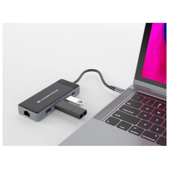 Conceptronic DONN14G Docking Station 7-in1 USB 3.2
