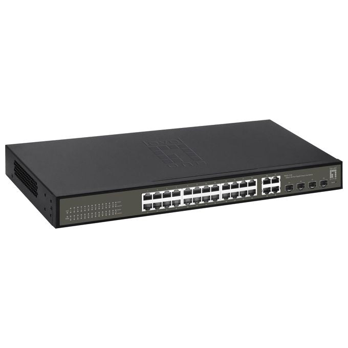 LevelOne GES-2128 Switch di Rete Gestito L2 Gigabit Ethernet 10-100-1000 Nero