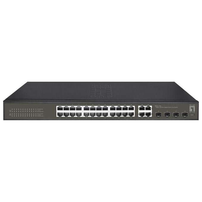 LevelOne GES-2128 Switch di Rete Gestito L2 Gigabit Ethernet 10-100-1000 Nero