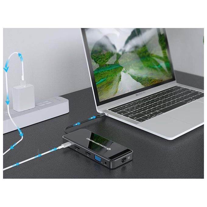 Conceptronic DONN14G Docking Station 7-in1 USB 3.2