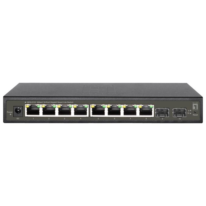 LevelOne GES-2110 Switch di Rete Gestito L2 Gigabit Ethernet 10-100-1000 Nero