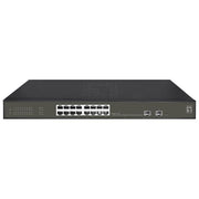 LevelOne GES-2118P Switch di Rete Gestito L2 Gigabit Ethernet 10-100-1000 Supporto Power over Ethernet Nero