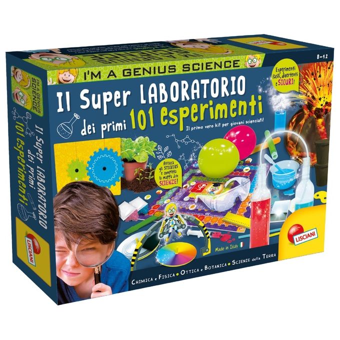Lisciani Gioco Educativo Genius Laboratorio dei Primi 101 Esperimenti