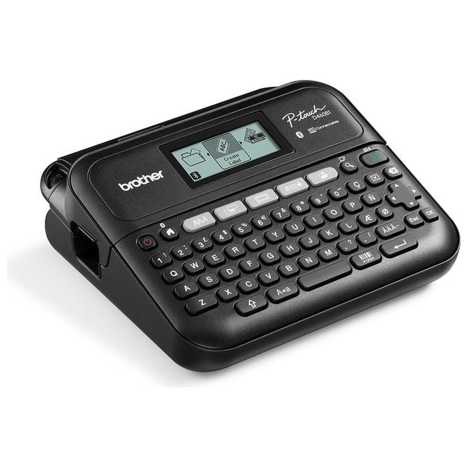 Brother PT-D460BTVPUR1 Stampante per Etichette Trasferimento Termico 180x180 Dpi con Cavo e Senza Cavo Bluetooth Qwerty