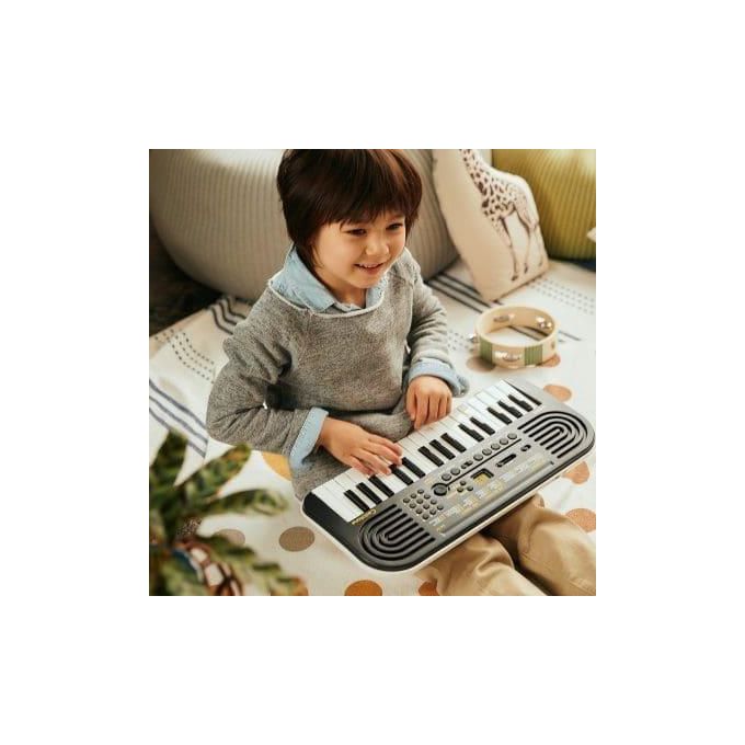 Casio SA-51 Mini Tastiera Digitale, 32 Tasti per Bambini, Display LCD, Nero