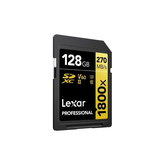 Lexar Professional SDXC 128Gb BL 1800x UHS-II V60 Gold