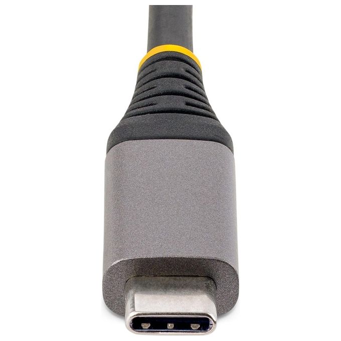 Startech.com Hub Usb-C con Etherenet a 3 Porte Cavo Lungo 30cm -Adattatore Hub Usb Type-c Portatile con Gbe