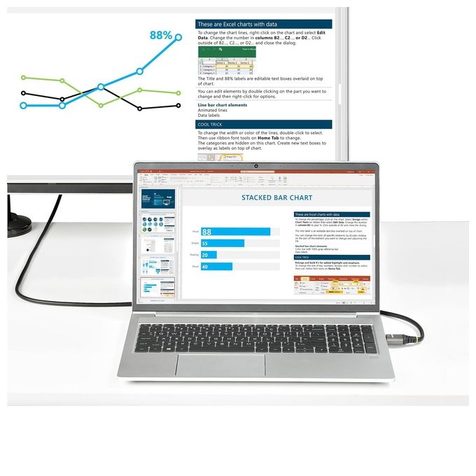 Startech.com Cavo Hdmi 2.1 8k da 50cm