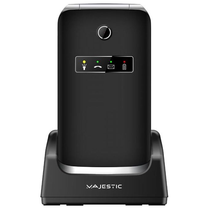 New Majestic TLF 82 Silento Senior Phone con Ampio Display da 2.8” a Colori Led