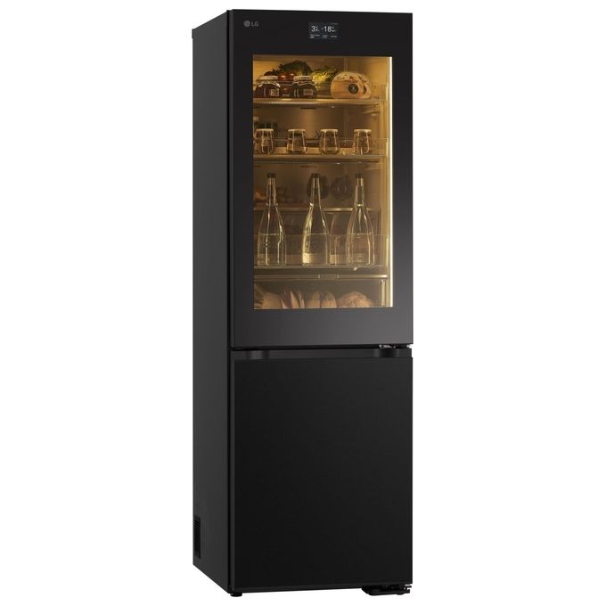 LG MoodUP InstaView GBG7190CEV Frigorifero combinato libera Installazione 349 Litri Classe C  No Frost Porta Colorata personalizzabile Wifi 595x1.860x676 Essence Black Steel