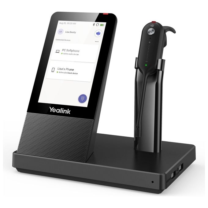 Yealink WH67 Teams Sistema di Audioconferenza Personale Bluetooth Nero