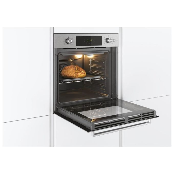 Candy FCT615X-1 Smart Steam - Forno da incasso elettrico ventilato, 70 L, Classe A, funzione vapore, grill, Acciaio inox