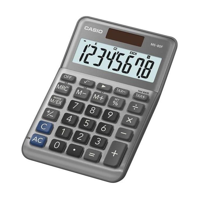 Casio MS-80F Calcolatrice da Tavolo Display a 8 Cifre