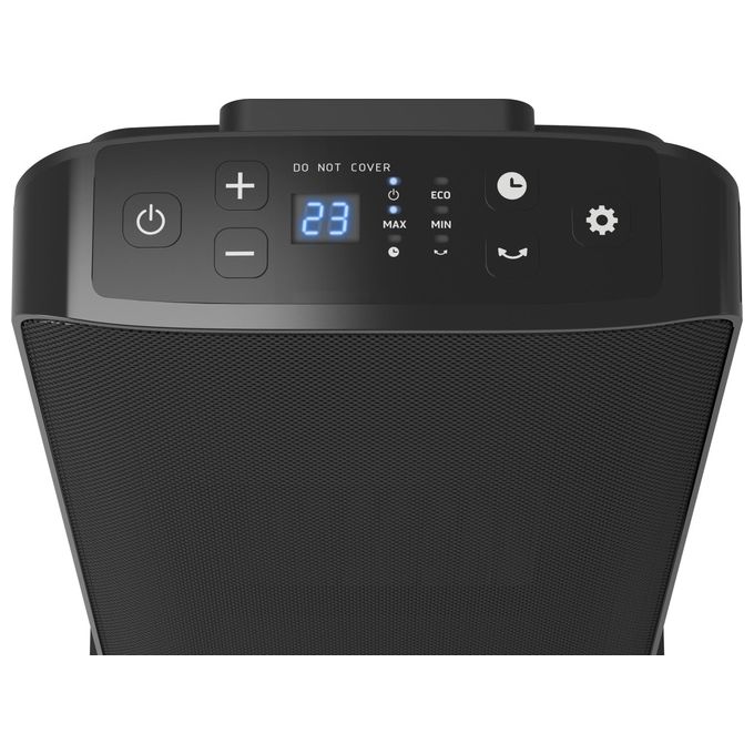 Olimpia Splendid Caldo Trendy T Interno Nero 2000W Riscaldatore Ambiente Elettrico con Ventilatore