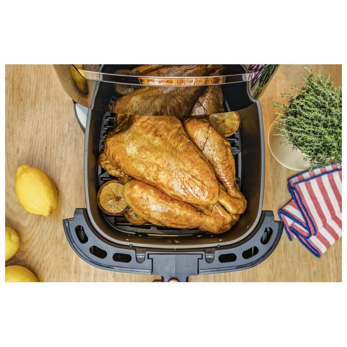 Moulinex Easy Fry e Grill XXL Friggitrice ad Aria Calda Nero-Acciaio Inossidabile