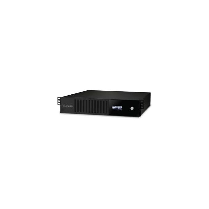 Atlantis A03-HP1201-RC Ups 1200Va-720W Sinewave con Avr-Rack 2U Display Lcd Usb 2 Batterie 12v-7a